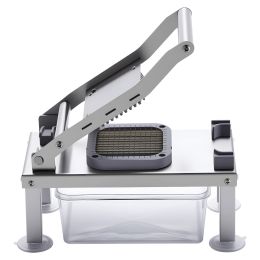 Vegetable Chopper Mandoline Slicer, All-in-1 Food Veggie Cutter with 8 Stainless Steel Blades, Cheese Grater Onion Potato Salad Dicer with Contai