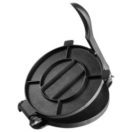Tortilla Press, 8 Inch Tortilla and Roti Maker, Cast Iron Heavy Duty Tortilladora Press, Pre-Seasoned Pataconera Maker with 100 Pcs Parchment Pap