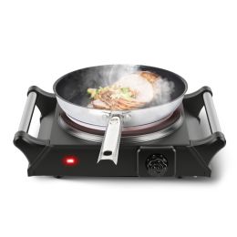 1 Thousand Power Electric Single Burner Portable Heating Hot Plate Stove Countertop RV Hotplate With 5 Temperature Stepless Adjustments Portable (Option: Single)